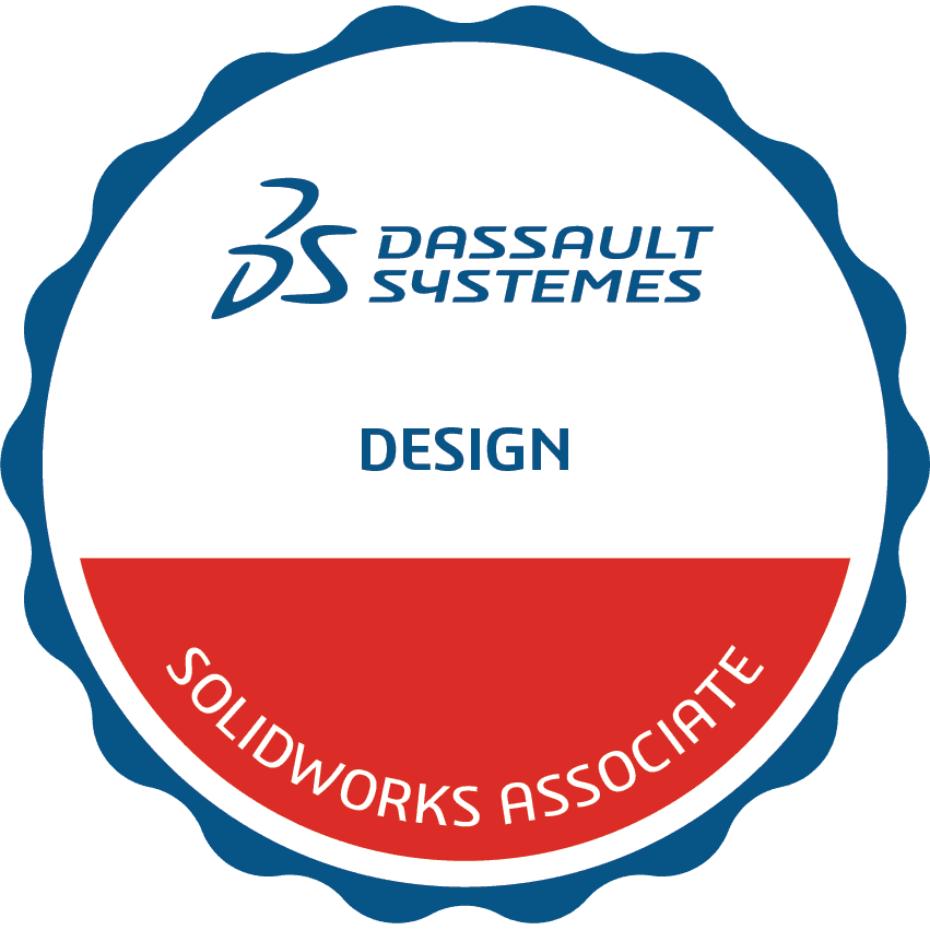SOLIDWORKS Design Associate (CSWA) certification badge